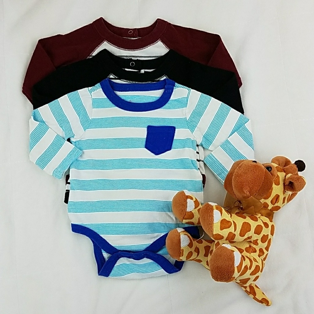 Bundle of Circo Onesies Newborn long sleeves